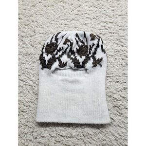 Vintage Ski Mask Camo Wool 80s Vtg Ski Streetwear Snowboard